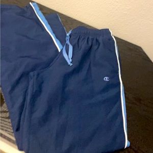 Champion blue windbreaker/jogging pants size small